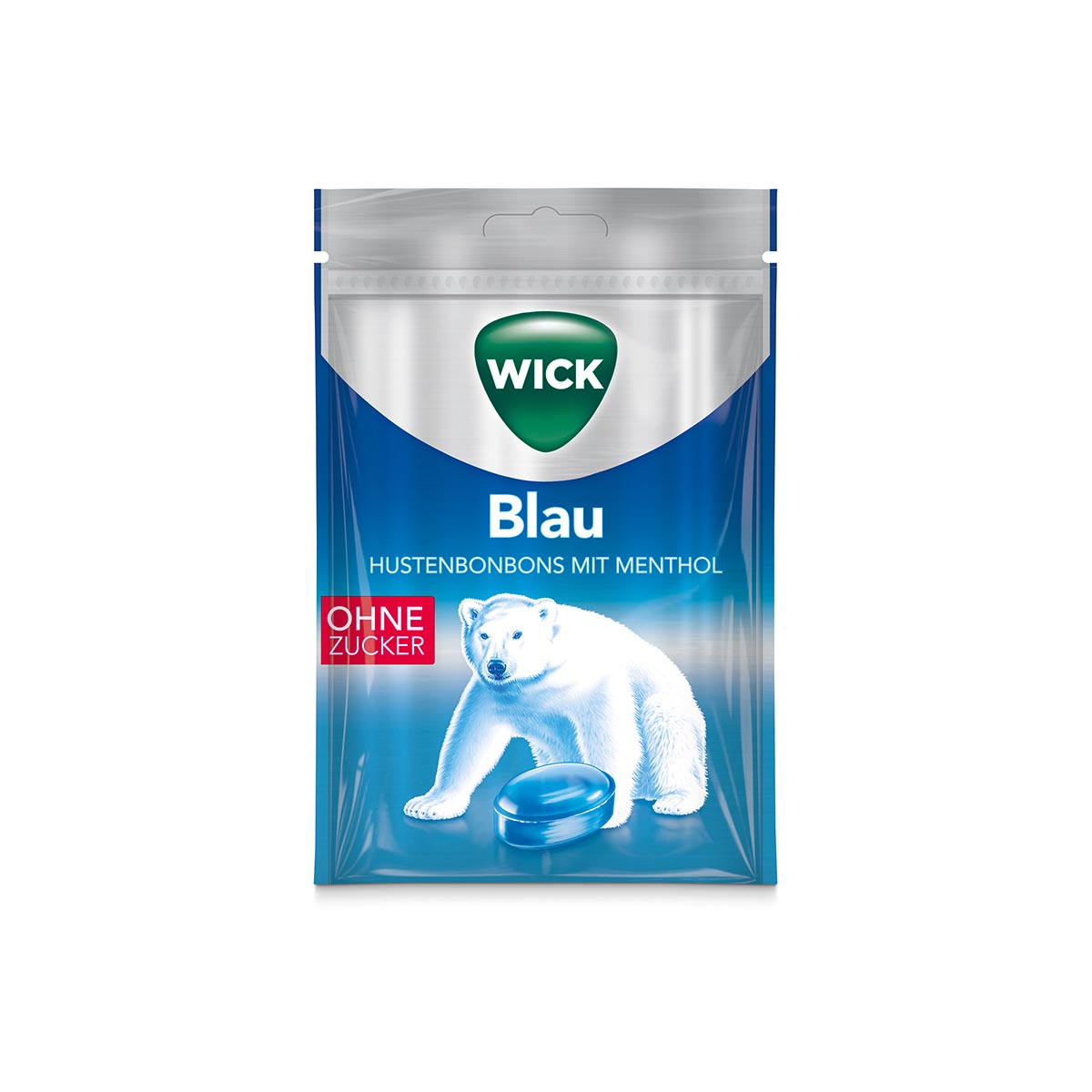 Wick Blau ohne Zucker Menthol 20 x 72 g