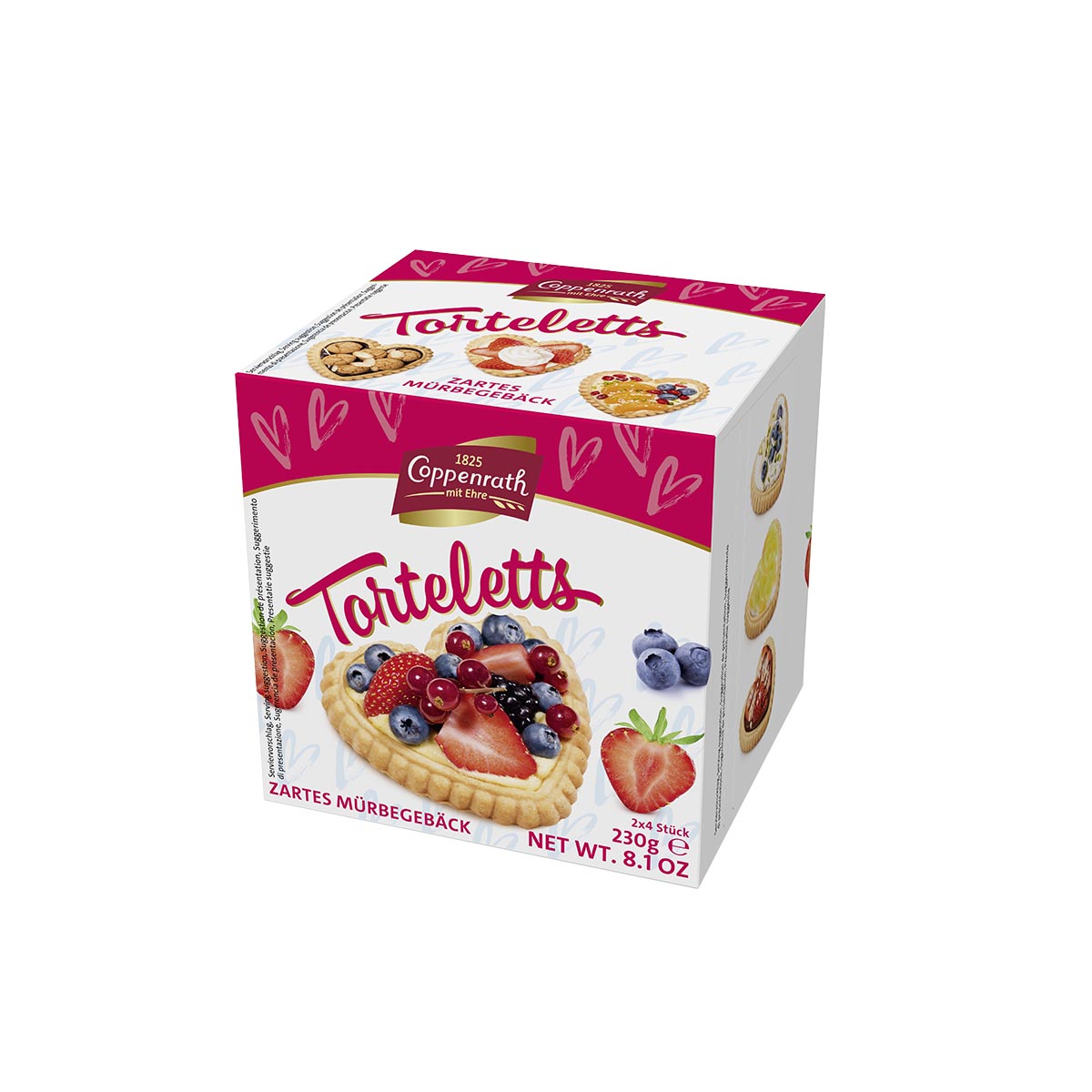 Coppenrath Torteletts zartes Mürbe-Gebäck Herz 230 g