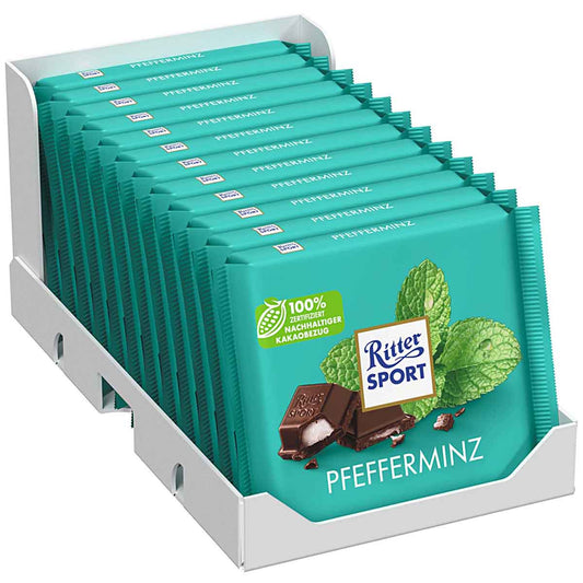 Ritter Sport Vielfalt Pfefferminz 12 x 100 g