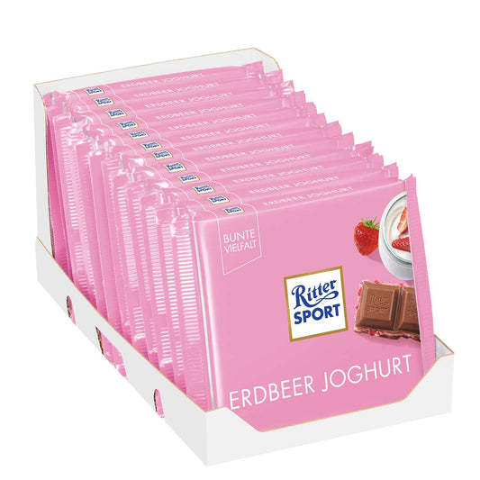 Ritter Sport Vielfalt Erdbeer-Joghurt 12 x 100 g