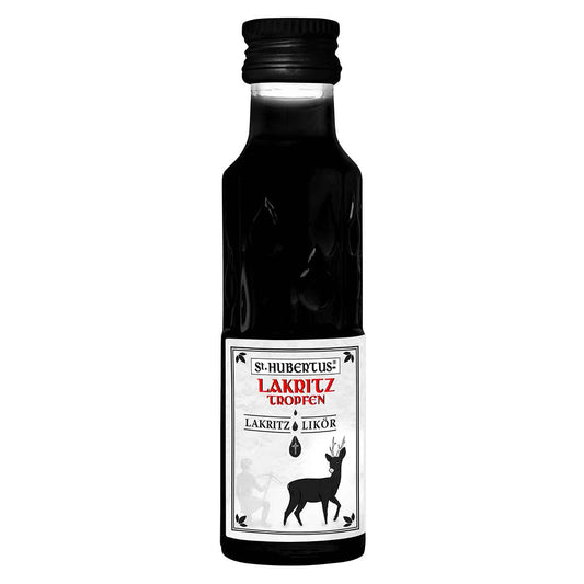 St. Hubertus Lakritz Tropfen Lakritzlikör 16% vol. 24 x 0,02 l
