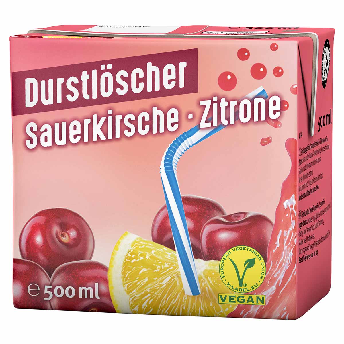 Durstlöscher Sauerkirsche-Zitrone 12x 500 ml