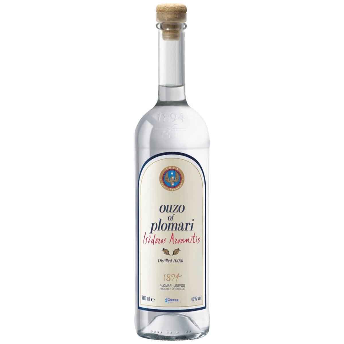 Ouzo of Plomari 40% vol. 6 x 700 ml