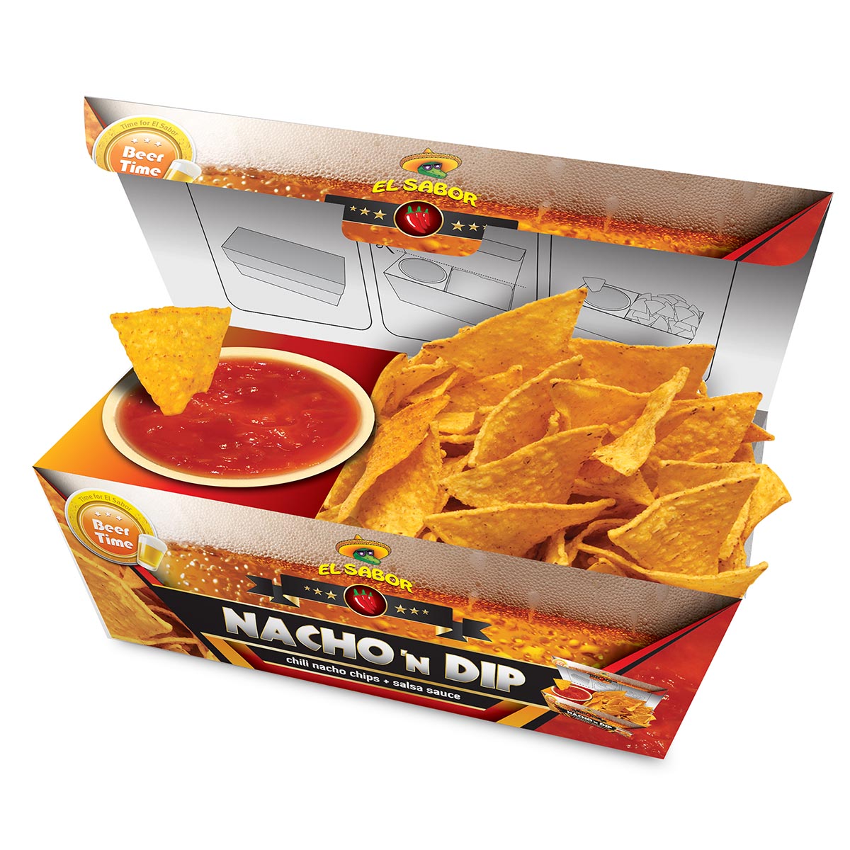 Nacho 'n Dip Salsa 12 x 175 g