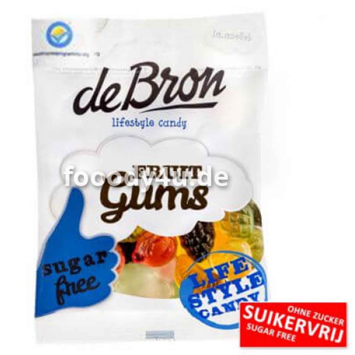 De Bron Fruit Gums zuckerfrei 100 g