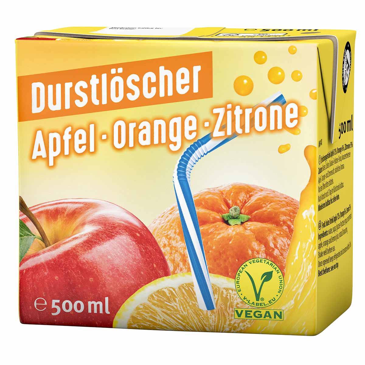 Durstlöscher Apfel Orange Zitrone 12x 500 ml