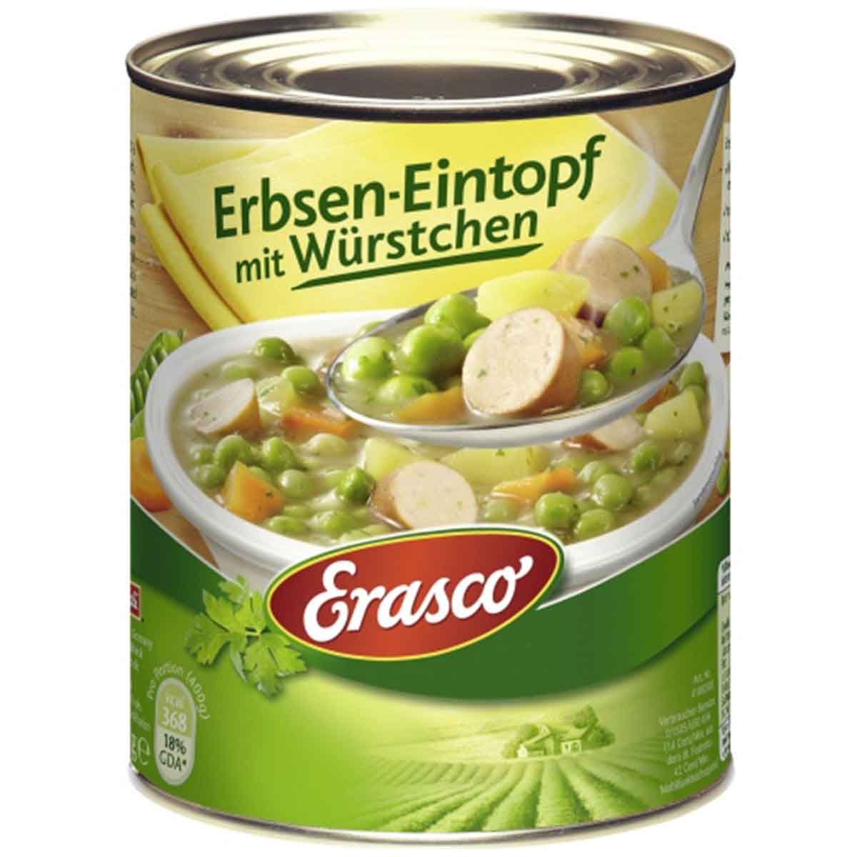 Erasco Erbseneintopf mit Würstchen 6 x 800 g