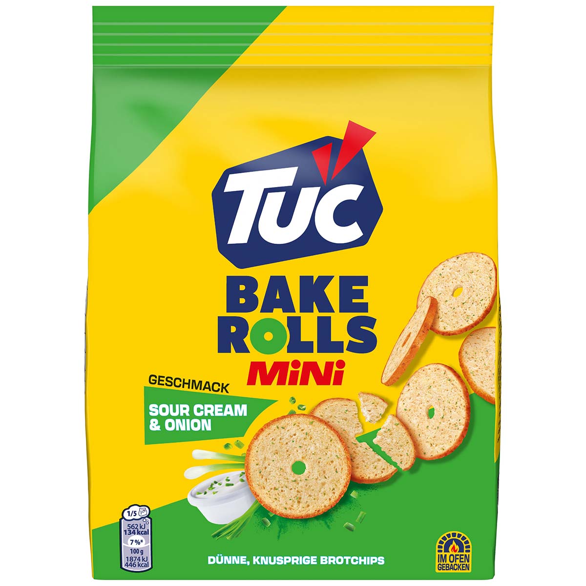 TUC Mini Bake Rolls Sour Cream & Onion 10 x 150 g