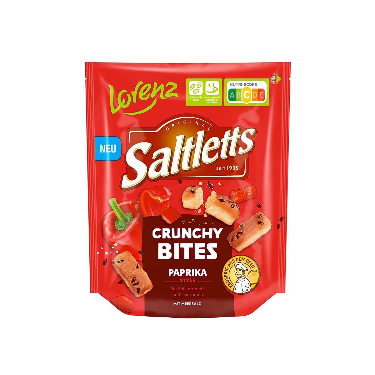 Lorenz Saltletts Crunchy Bites Paprika 16 x 100 g