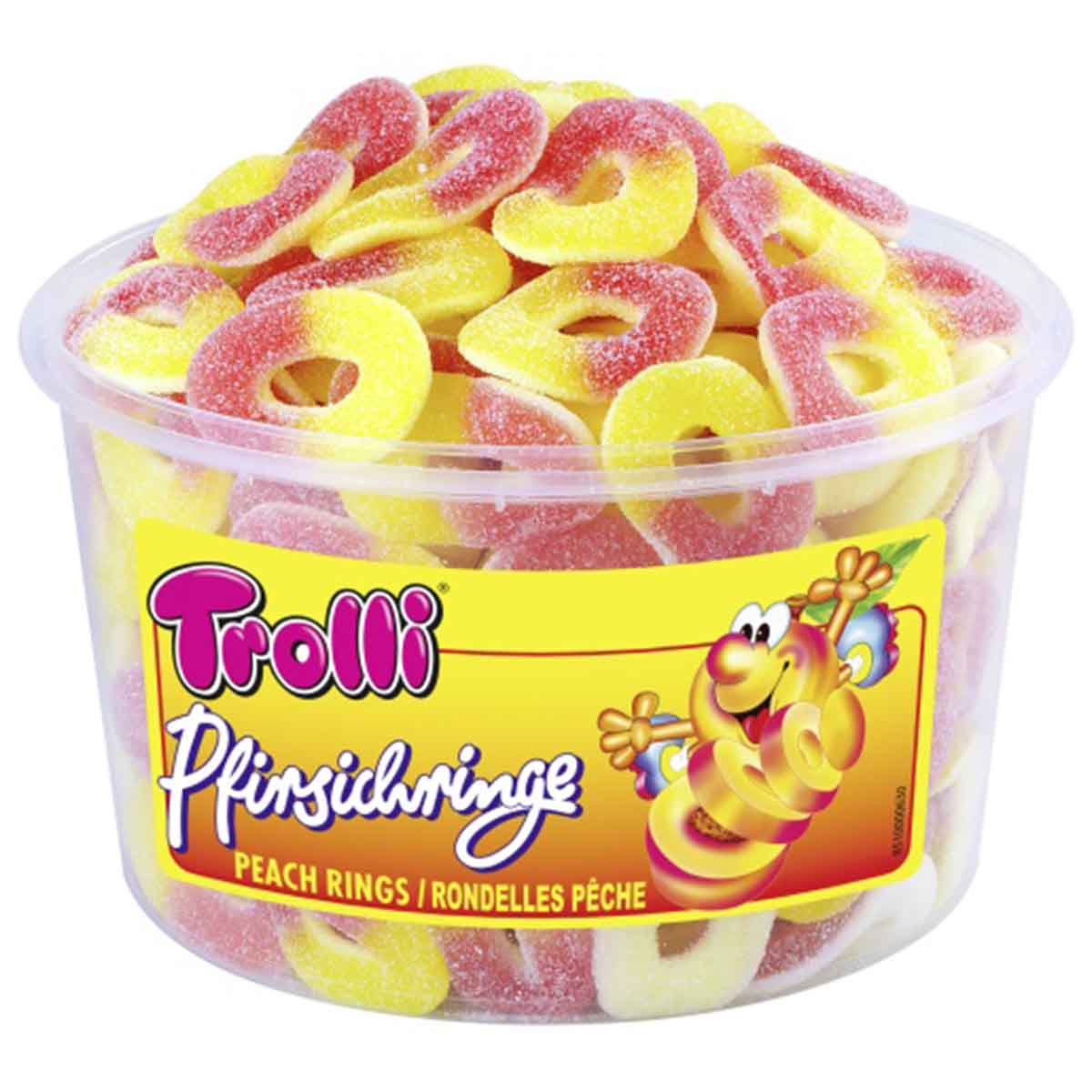 Trolli Pfirsichringe 150 Stück 1,2 kg