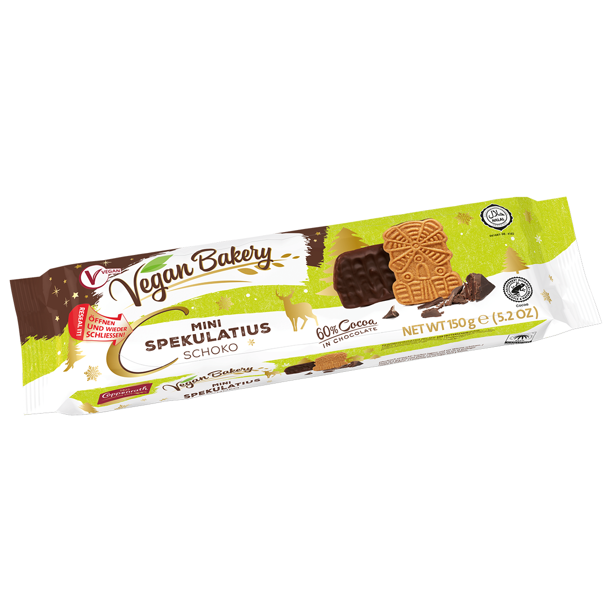 Coppenrath Vegan Bakery: Mini Spekulatius Schokolade 150 g