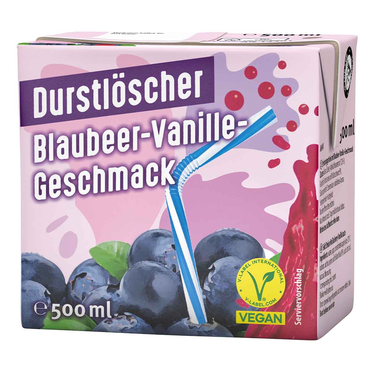 Durstlöscher Blaubeer-Vanille 12 x 500 ml