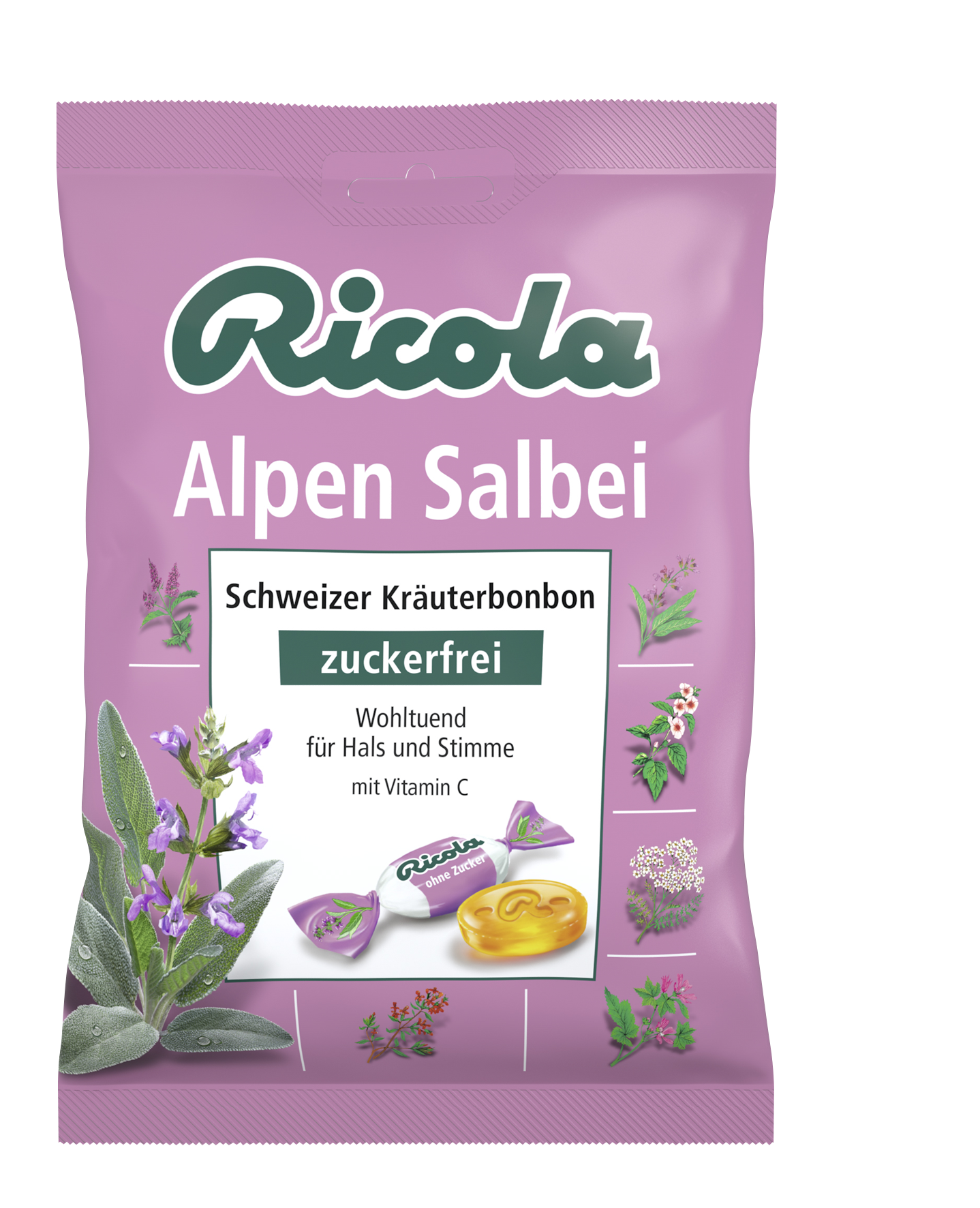 Ricola Alpen Salbei zuckerfrei 18 x 75 g