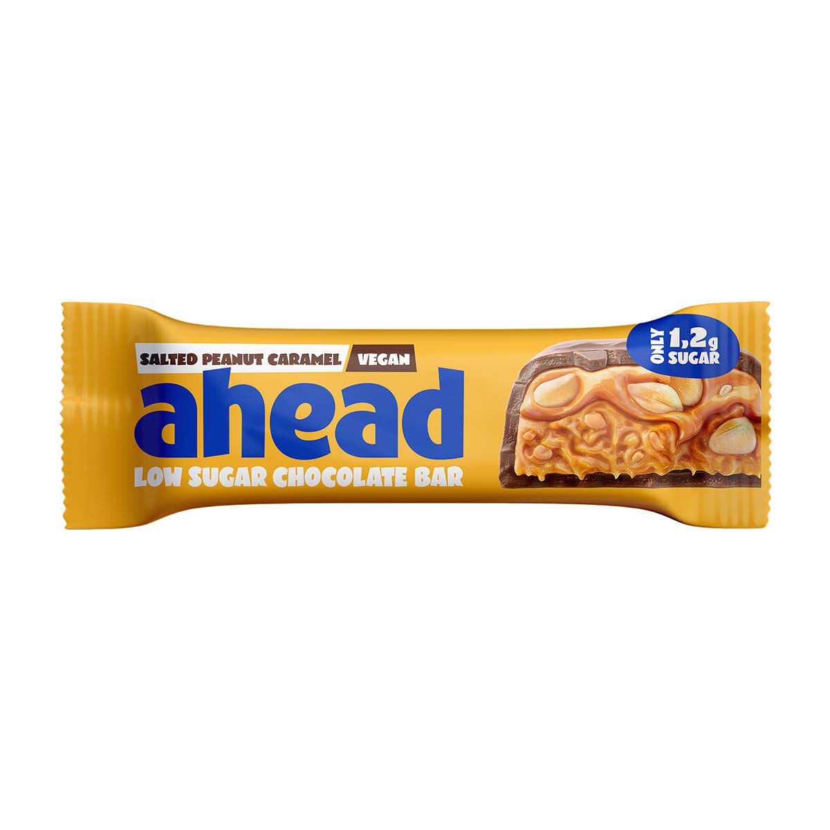 Ahead Salted Peanut Caramel Low Sugar Bar 35 g