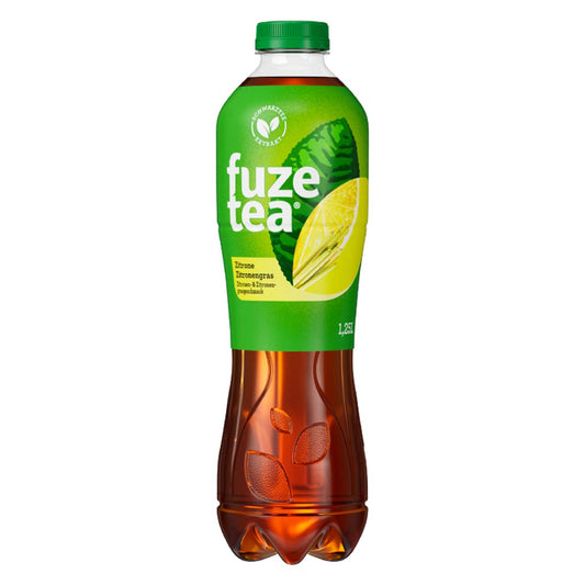 Fuze Tea Schwarzer Tee Zitrone (Zitronengrasgeschmack) 6 x 1,25 l