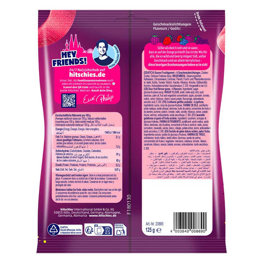 Hitschies Saure Drachenzungen Berry Mix 20 x 125 g