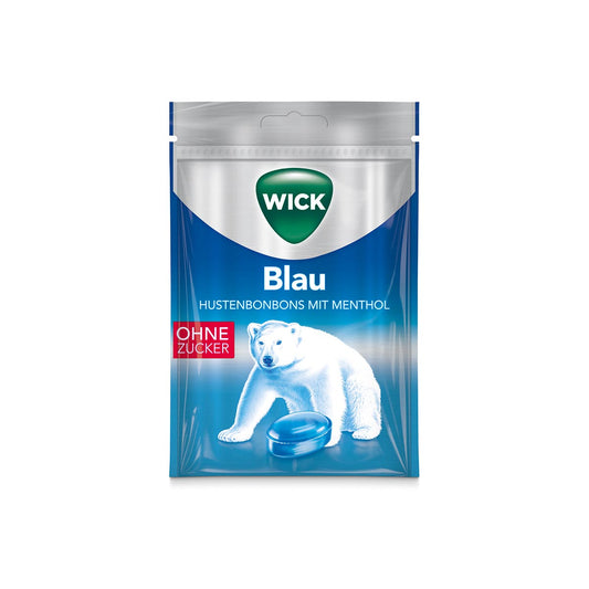 Wick Blau ohne Zucker Menthol 20 x 72 g