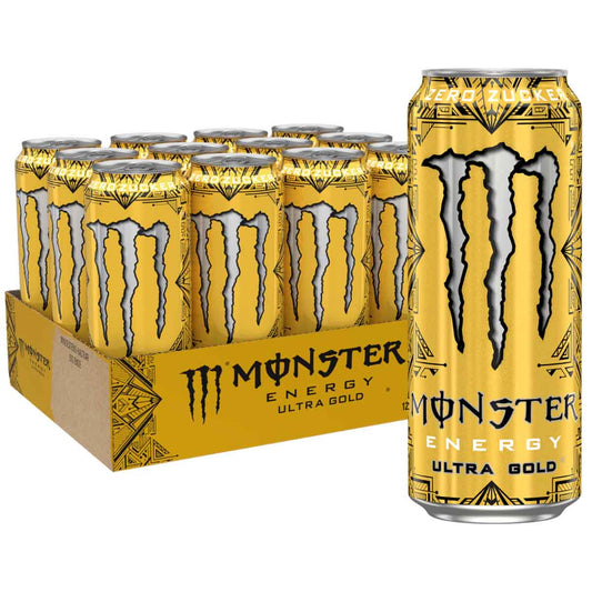 Monster Energy Ultra Gold zero Zucker 12 x 500 ml
