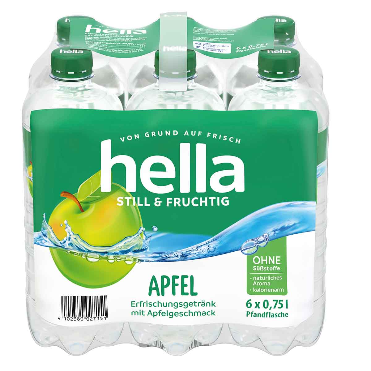 hella still & fruchtig Apfel 6 x 750 ml