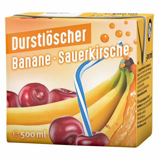 Durstlöscher Banane-Sauerkirsche 12 x 500 ml