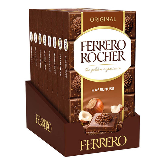 Ferrero Rocher Tafel Schokolade 8 x 90 g