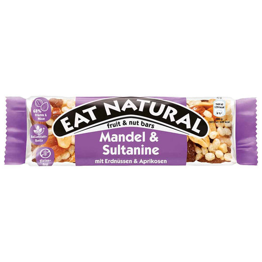 Eat Natural fruit & nut bars Mandel & Sultanine 12 x 40 g