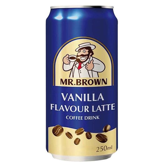 Mr. Brown Vanilla Flavour Latte Coffee Drink 24 x 250 ml