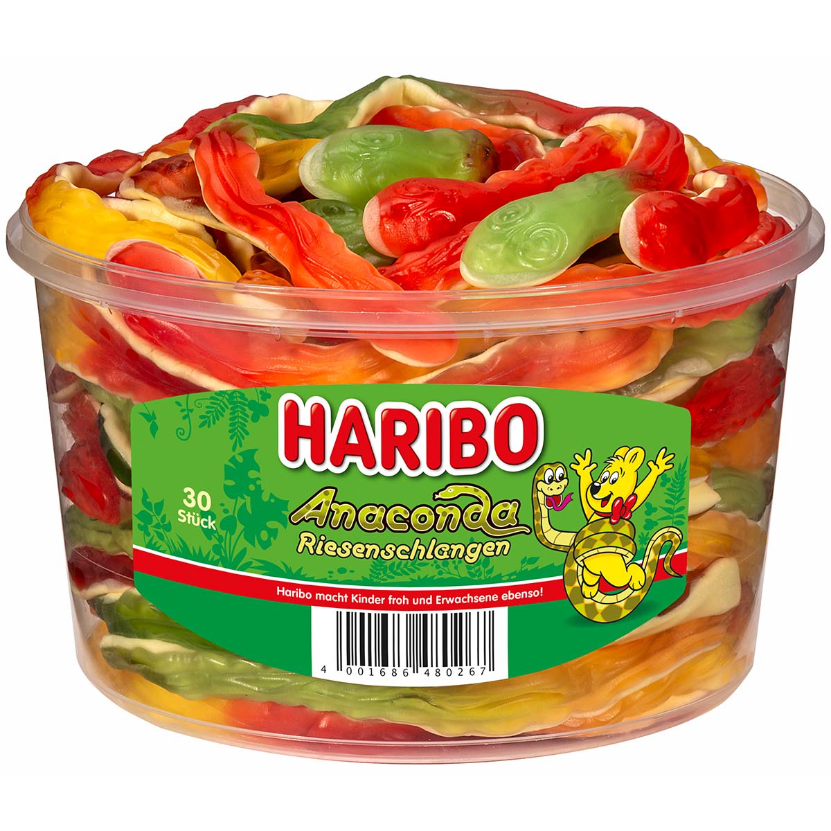 Haribo Anaconda Schlangen 30 Stück 1,2 kg