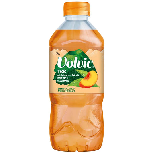 Volvic Schwarzer Tee Pfirsich Geschmack 6 x 750 ml