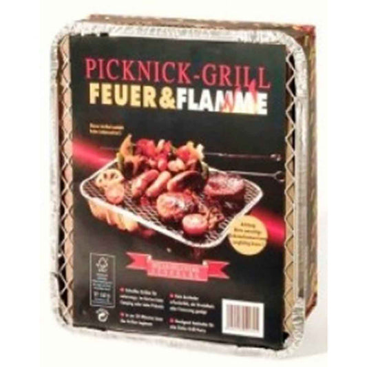 Picknick Grill Feuer & Flamme ca. 32x25cm 1 Stück