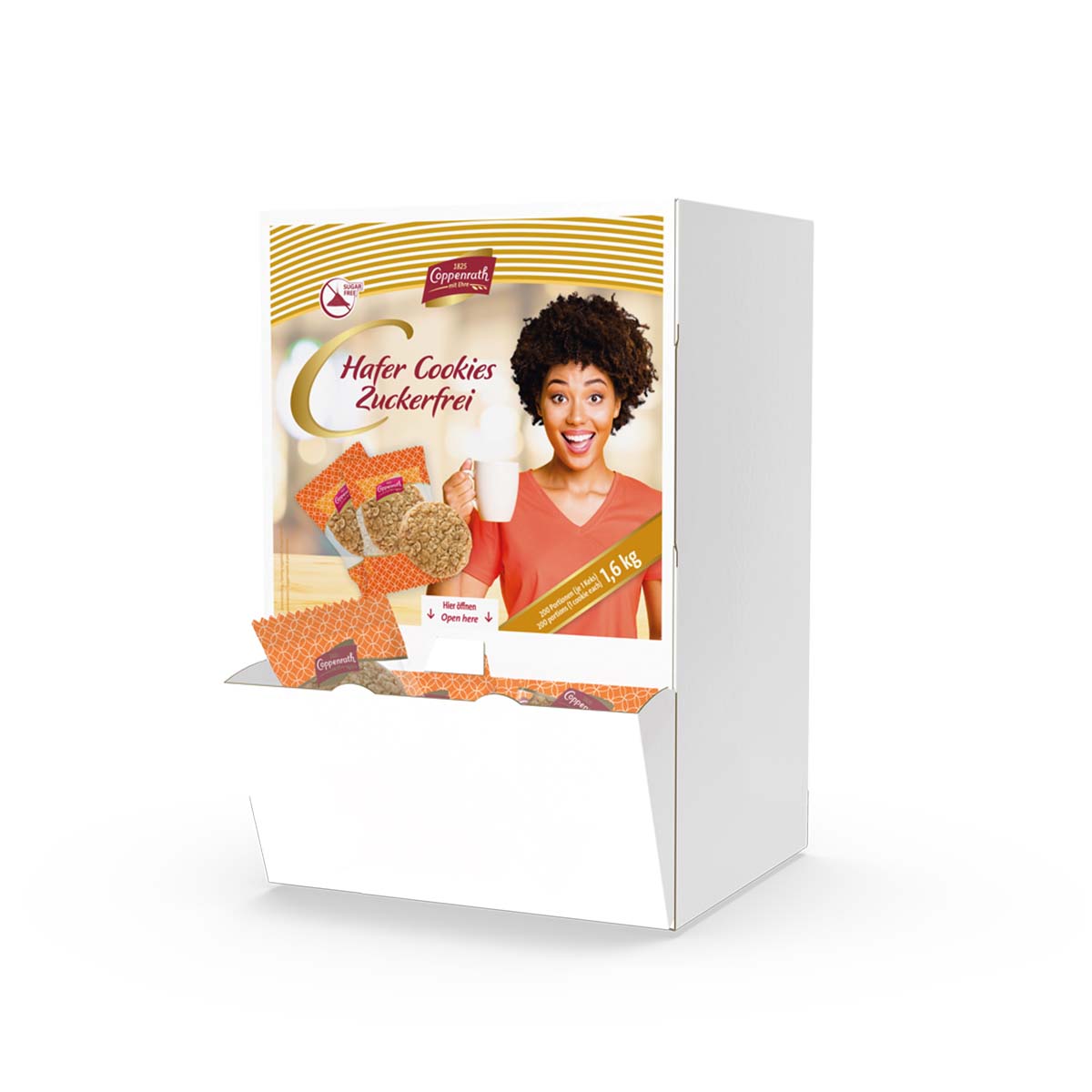 Coppenrath Hafer Cookies zuckerfrei 200 Stück 1,6 kg
