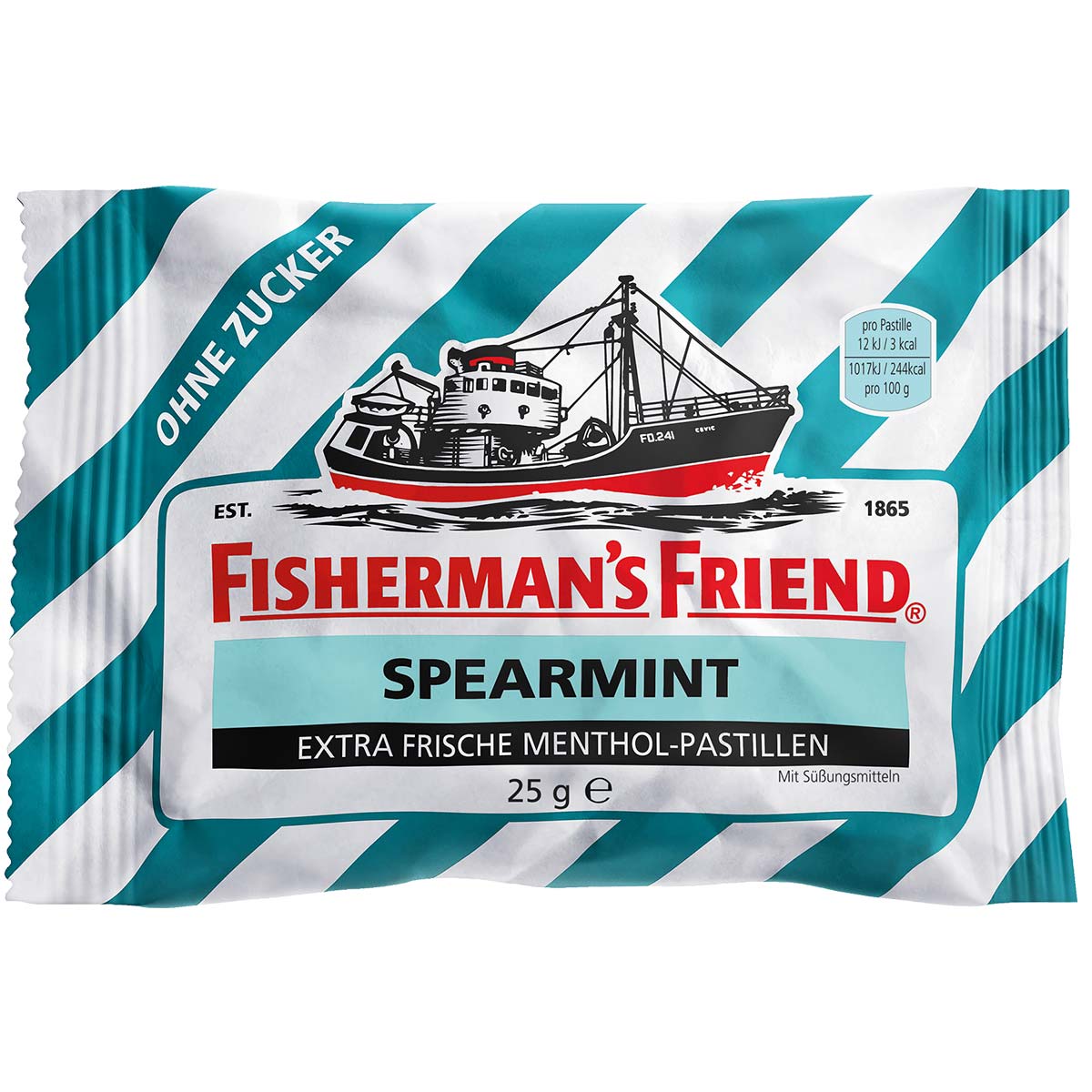 Fisherman's Friend Spearmint ohne Zucker 24 x 25 g
