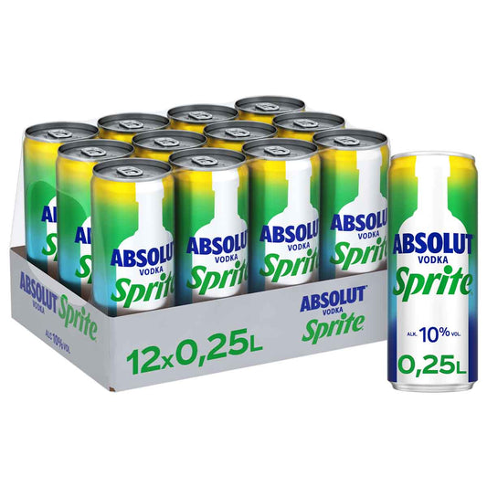 Absolut Vodka Sprite 10 % 12 x 250 ml