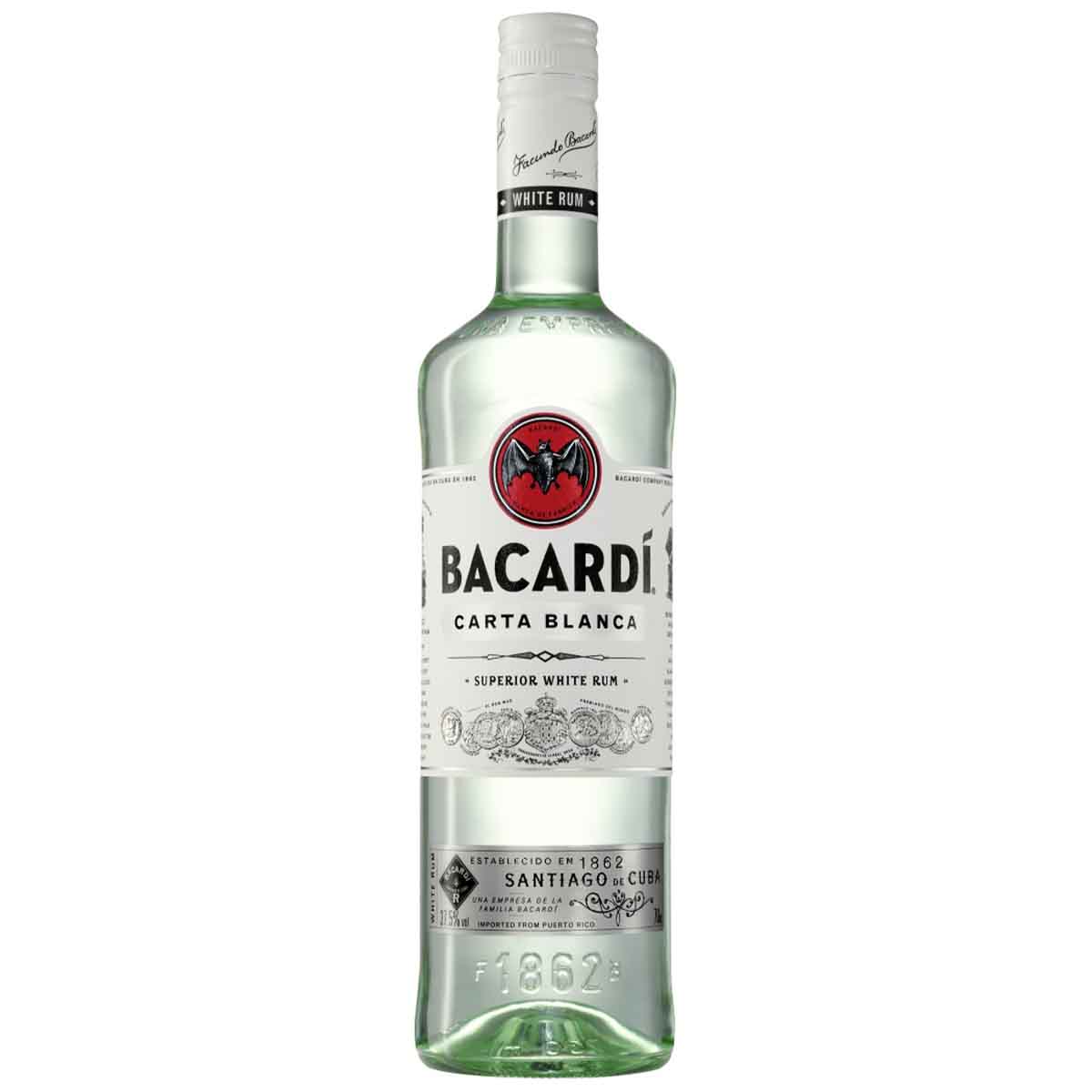 Bacardi Carta Blanca 37,5% 6 x 700 ml