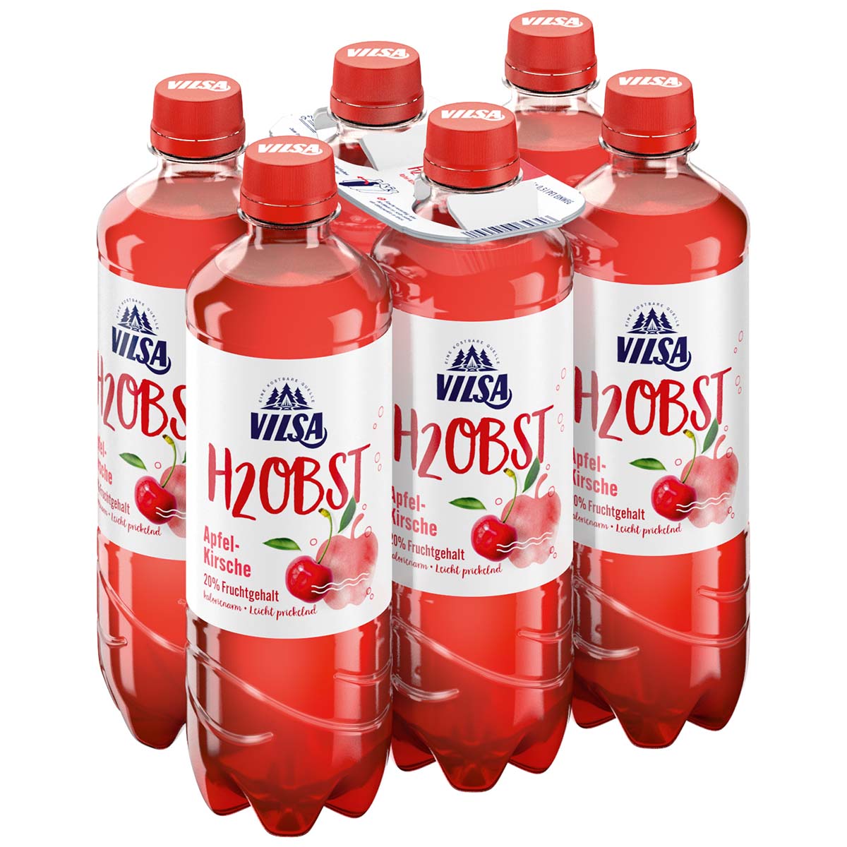 Vilsa H2 Obst Apfel-Kirsche 6 x 500 ml