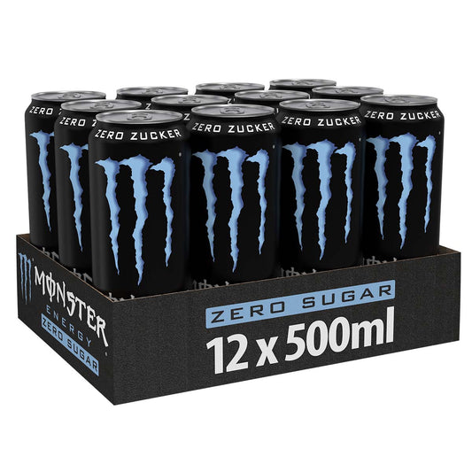Monster Energy zero sugar zero Zucker 12 x 500 ml