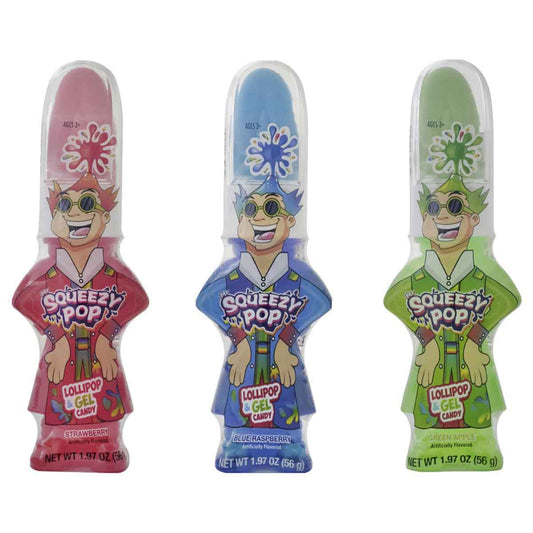 Mr Squeezy Pop Lollipop & Candy Gel 12 x  56 g