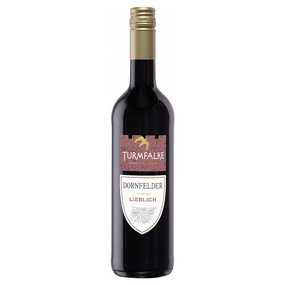 Turmfalke Dornfelder QbA rot, lieblich 6 x 750 ml