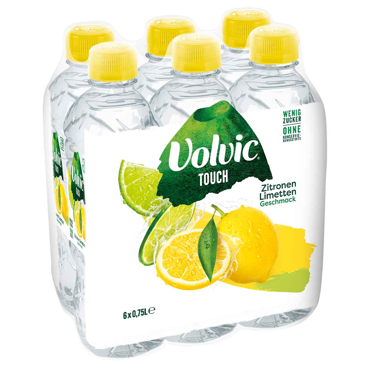 Volvic Touch Zitrone-Limetten Geschmack 6 x 750 ml