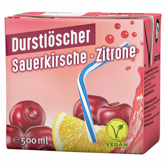 Durstlöscher Sauerkirsche-Zitrone 12x 500 ml