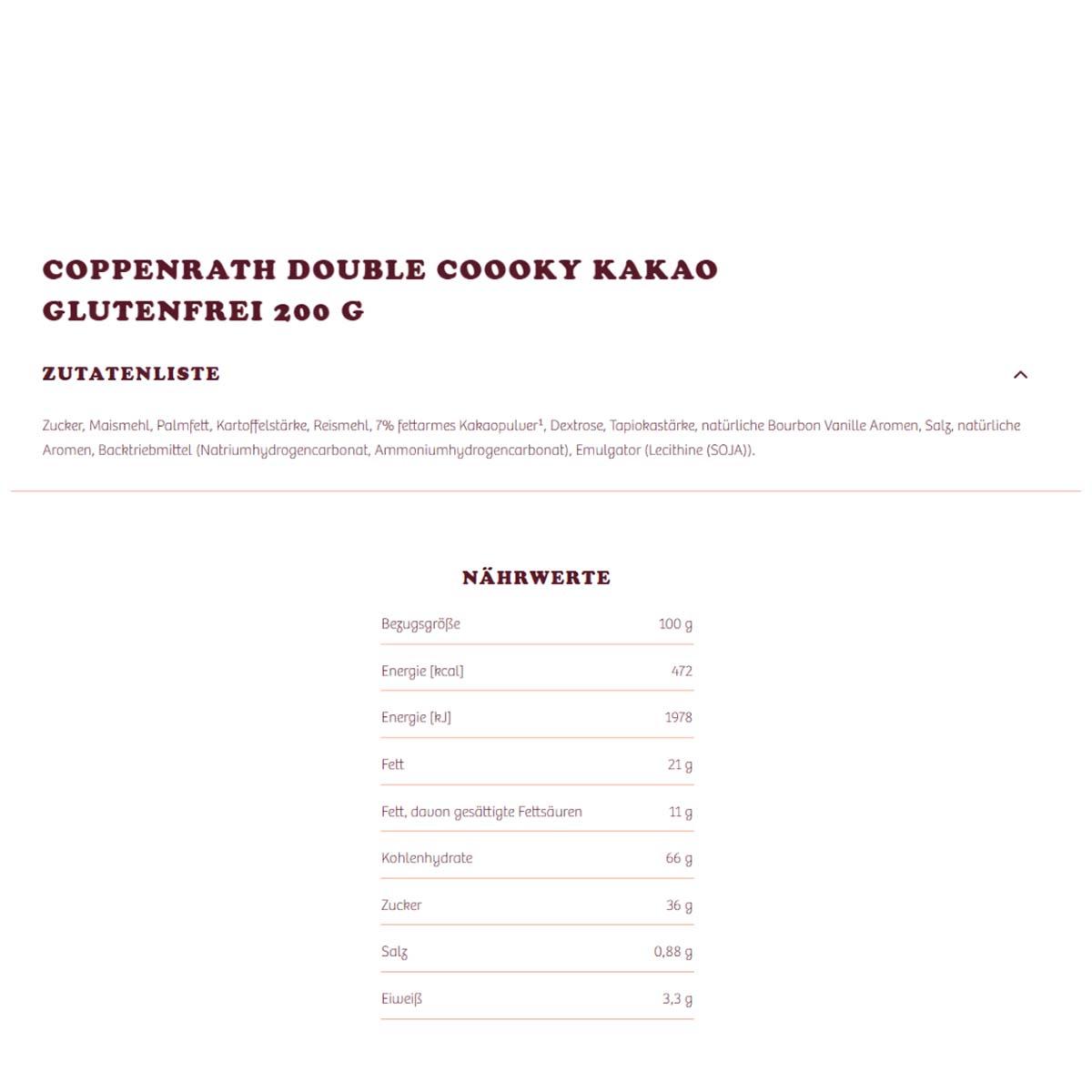 Coppenrath glutenfreies Bundle (6 Artikel) 1,2 kg