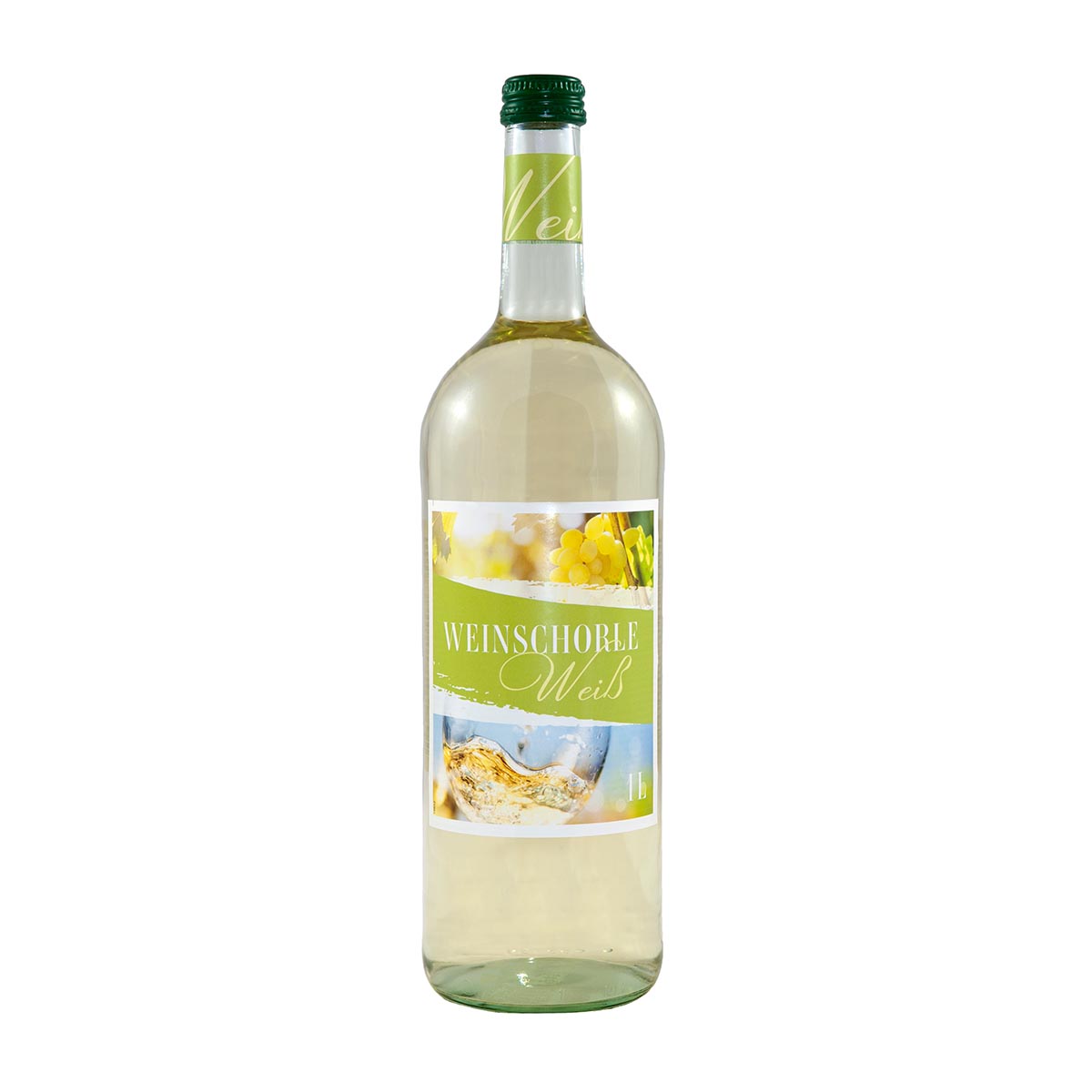 Weinkrone Spritzer Weiß fruchtig 6 % Weinschorle 6 x 1 l