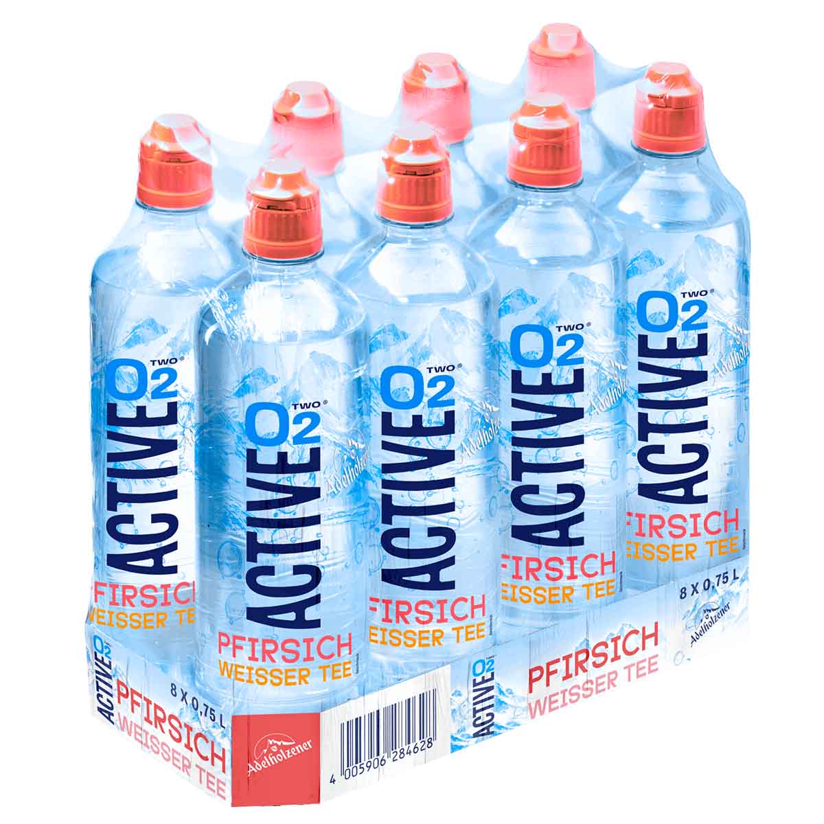 Active O2 Pfirsich Weisser Tee 8 x 750 ml