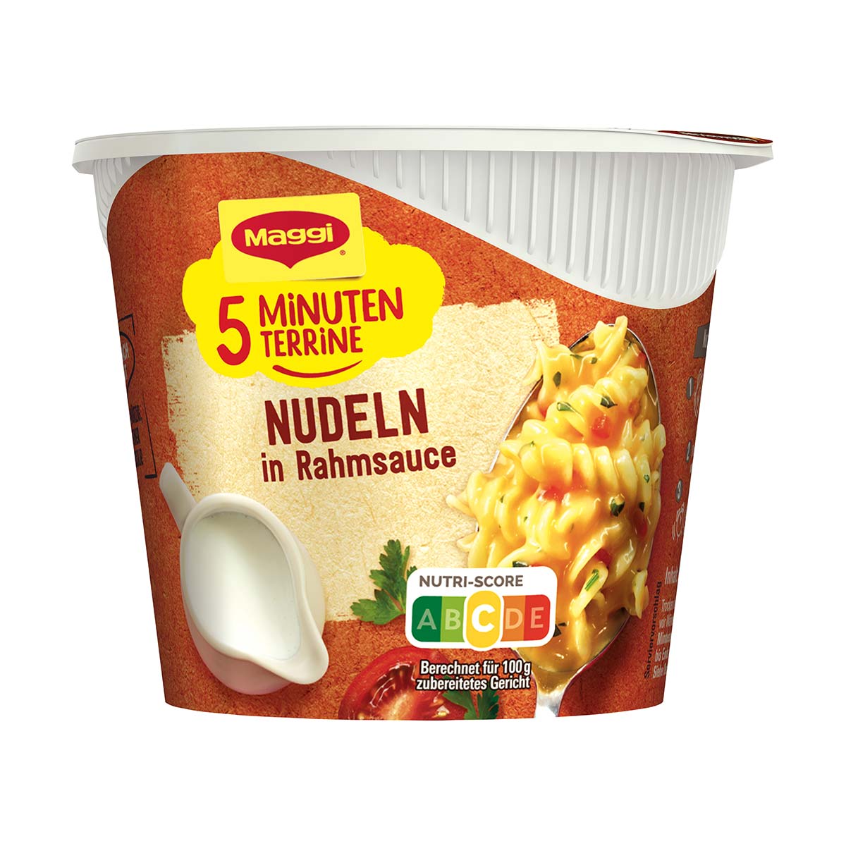 Maggi 5 Minuten Terrine Nudeln in Rahmsauce 8 x 63 g