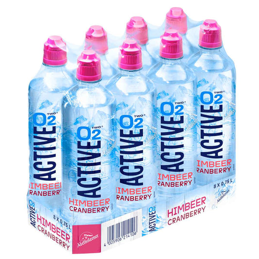 Active O2 Himbeer Cranberry 8 x 750 ml
