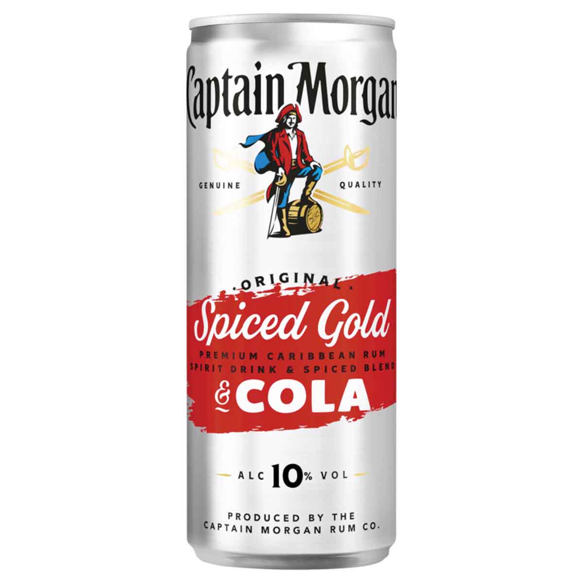 Captain Morgan & Cola 10 % 12 x 250 ml