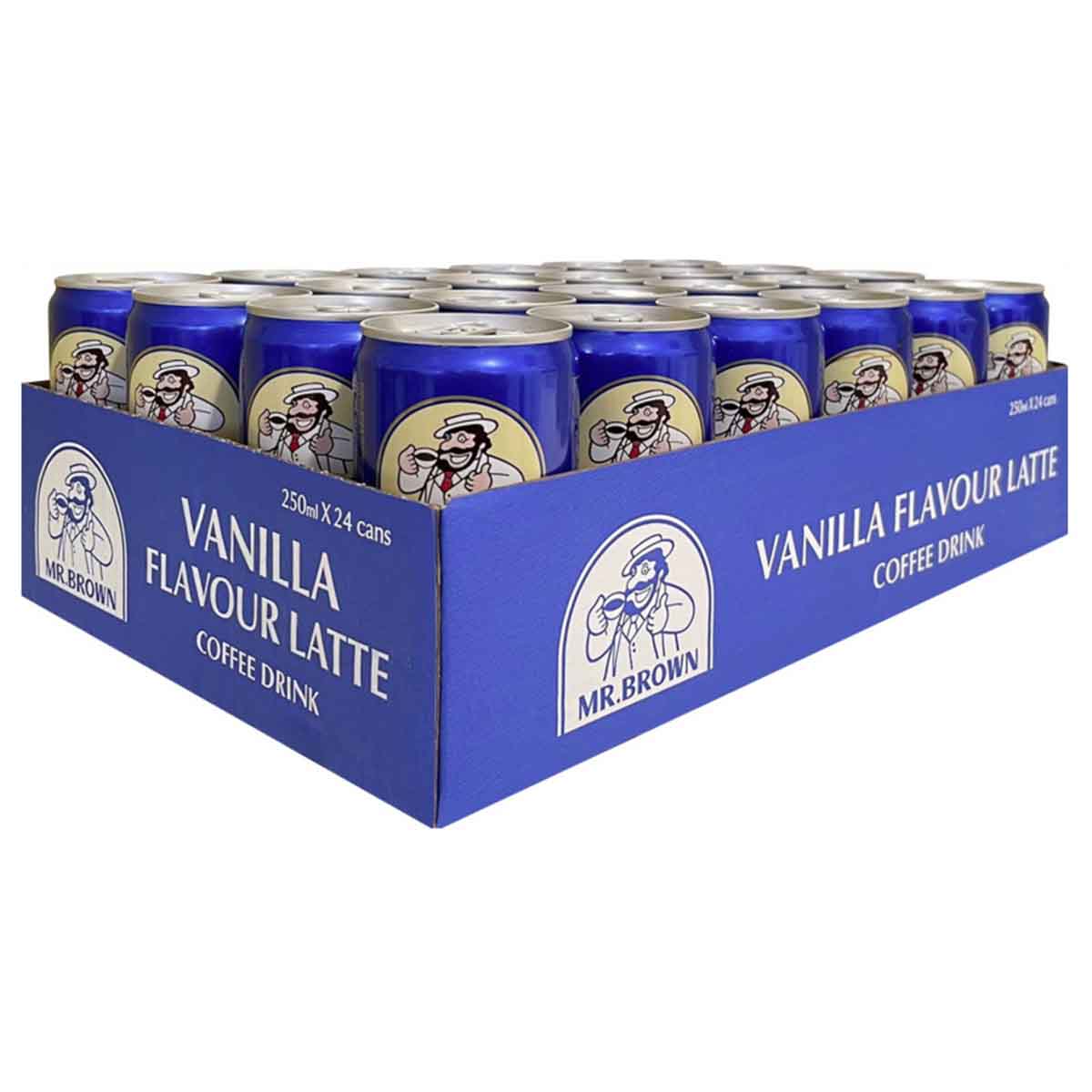 Mr. Brown Vanilla Flavour Latte Coffee Drink 24 x 250 ml