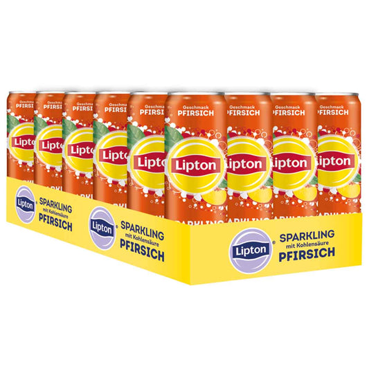 Lipton Sparkling Ice Tea Peach Pfirsichgeschmack 24 x 330 ml