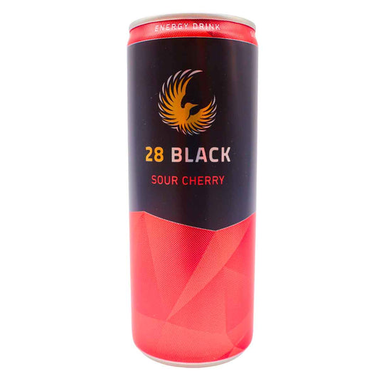 28 Black Sour Cherry Energy Drink 24 x 250 ml