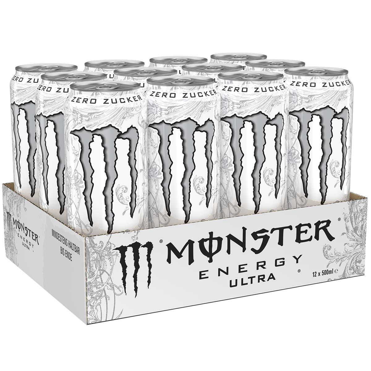Monster Energy Ultra White zero Zucker 12 x 500 ml